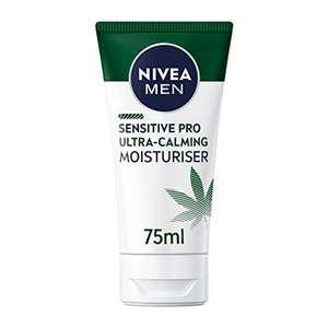NIVEA MEN Sensitive Pro Ultra Calming Moisturising Cream (75ml) with Hemp Seed Oil and Vitamin E - £4.30 - @ Amazon