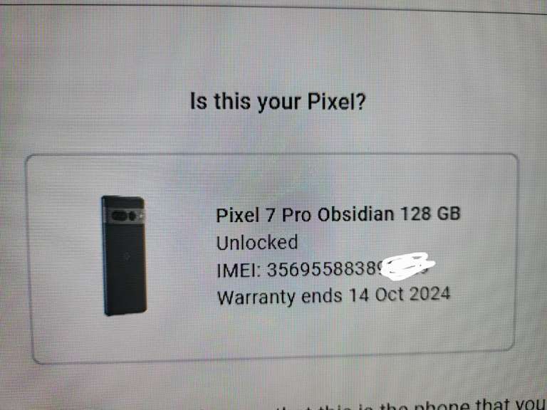 Google Pixel 7 Pro 5G 128GB - Black Used Smartphone - £424 with code @ humptydp / eBay