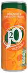 J2O Fruit Blend Juice Drink Perfect Mixer Low Calorie Orange and Passionfruit 12 x 250ml Cans ( £5.10/£5.40 S&S)