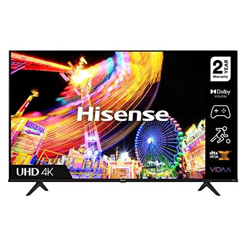 Hisense 43A6EGTUK (43 Inch) 4K UHD Smart TV, with Dolby Vision HDR, DTS Virtual X