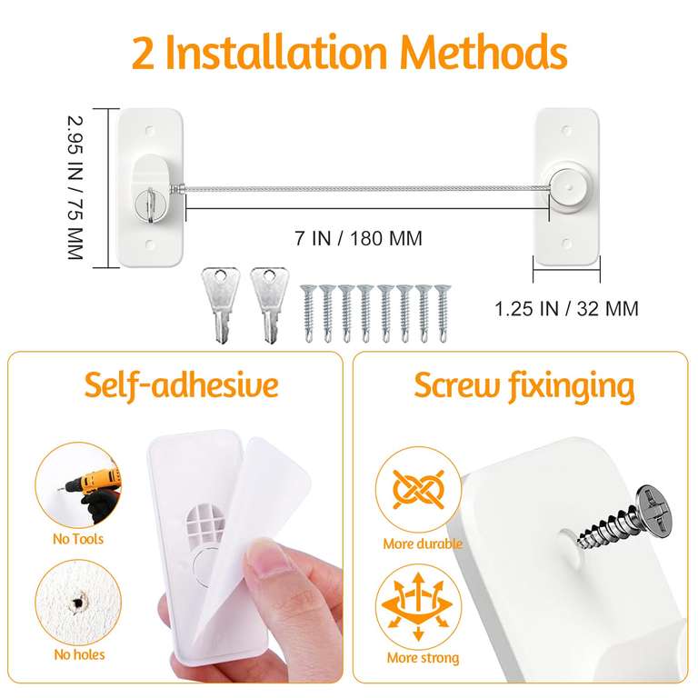 Window Locks for UPVC Windows – 2 Pack £3.96 at Amazon