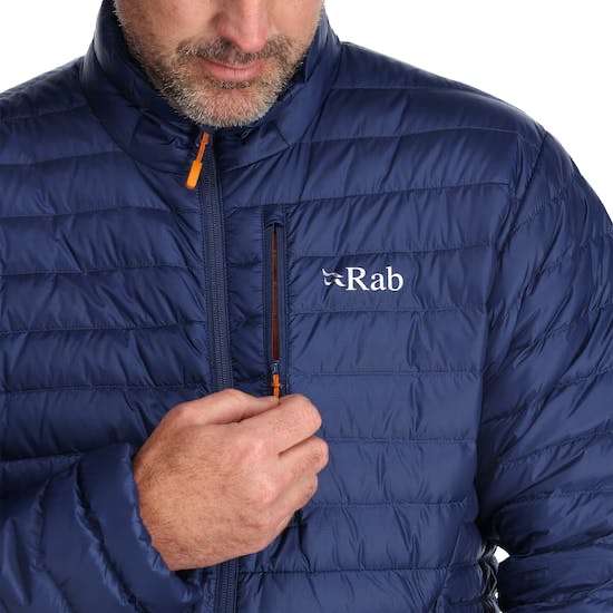Rab Mens Microlight Jacket Deep Ink/Marmalade £110.50 delivered at Trekitt