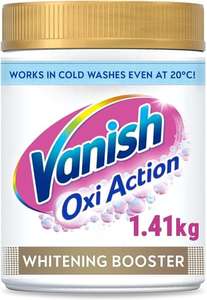Vanish Gold Oxi Action Laundry Booster and Stain Remover for Whites, 1.41 kg - w/Voucher