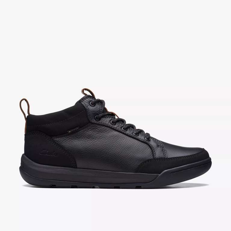 Clarks Ashcombe BT Gore-Tex Waterproof Black Warmlined Leather Shoes - W/ Newsletter Sign up code