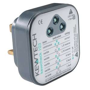 Kewtech KEWCHECK103 Mains Wiring Socket Tester