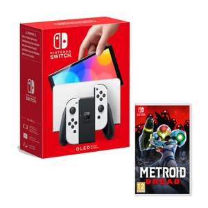 Nintendo Switch OLED Console (White/Neon) + Metroid Dread + £6.07 Reward Points (2429 Points) - Using Sign Up Code