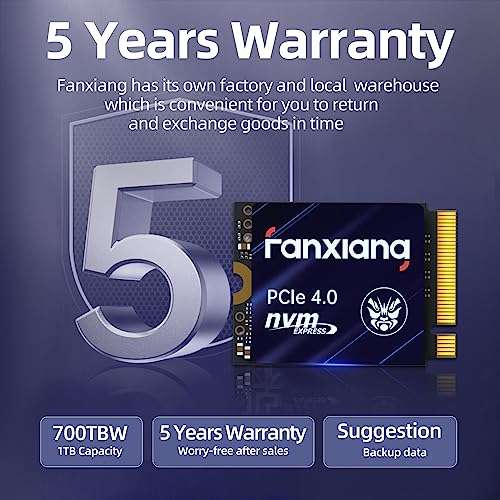 1TB - fanxiang S700 M.2 2230 NVMe SSD PCIe 4.0 Internal Solid State Drive, Up to 5000MB/s W/voucher - Sold by LDCEMS