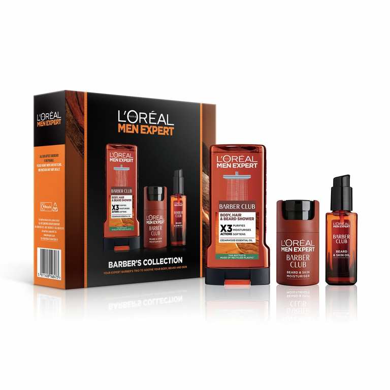 L'Oreal Men Expert Barber Club Barber's Collection Set + Free Click and Collect