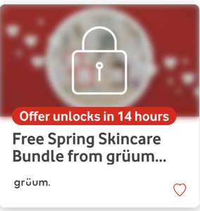Free Gruum spring skincare bundle via Vodafone VeryMe - Just pay postage