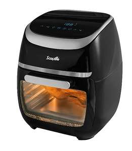 (New Other) Scoville SAF101B 11L Digital Air Fryer With Rotisserie Feature Black, Sold By directvacuums