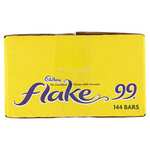 Cadbury Flake 99 Multipack Box, 144 Individual Chocolate Bars for Ice Cream and Culinary Use, 1.4 Kg £20.16 / £19.15 s&s