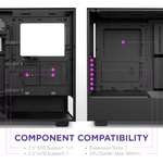 NZXT H5 Elite - CC-H51EB-01 - ATX Mid Tower PC Case - Front I/O USB Type-C Port - £74.99 @ Amazon