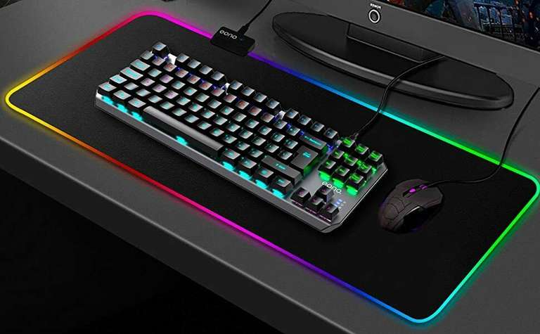 Eono Gaming Keyboard, Mechanical Blue Switch, RGB - Delivered £9.50 @ ebay / bargaineyes_1