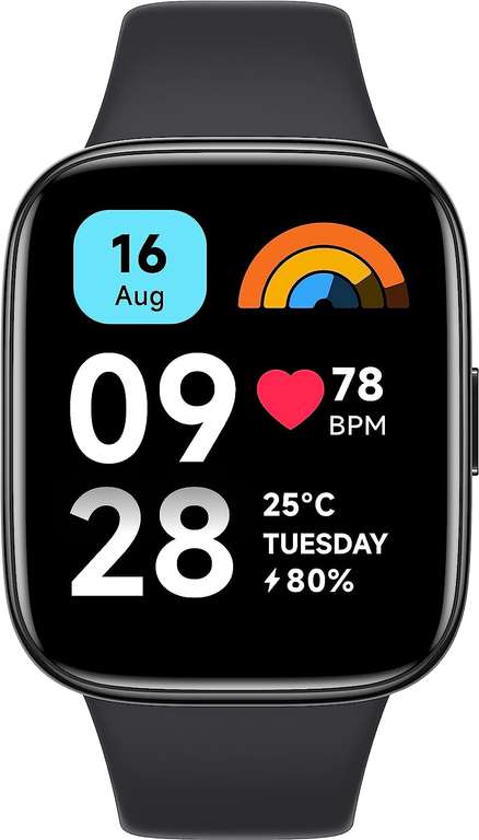 Xiaomi Redmi Watch 3 Active, 1.83" LCD Display, Bluetooth Phone Calls, SpO2 and Heart Rate Monitoring