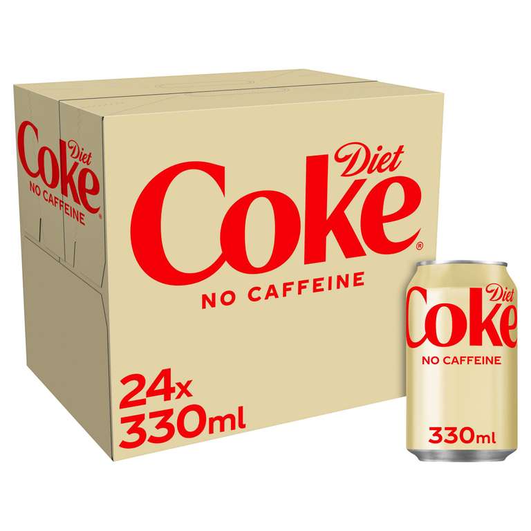Diet Coke No Caffeine 24x330ml (Nectar Price)