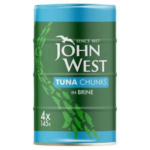 John West Tuna Chunks in Brine 4 x 145g - £2.50 @ Iceland