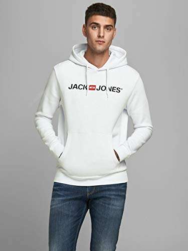Jack & Jones Men's Jjecorp Logo Sweat Hood Noos Hoodie White / Black / Grey - S / M / L / XL - £17.99 Sold & Dispatched Fas Cloth @ Amazon