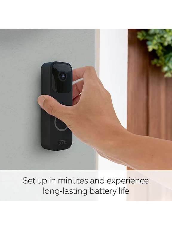 Blink Smart Video Doorbell with Sync Module 2 (2 YEAR WARRANTY) £54.98 Delivered @ John Lewis & Partners