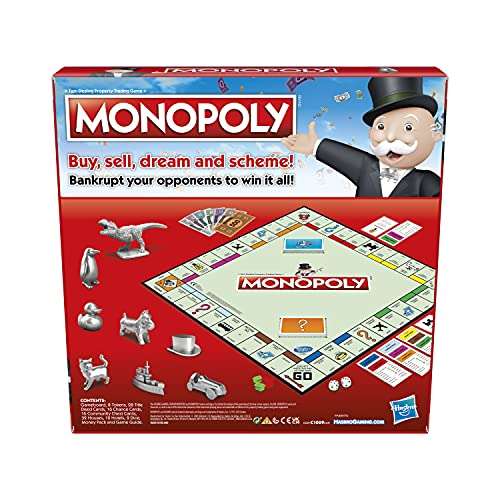 Monopoly Game, Family Board Game for 2 to 6 Players £15.49 @ Amazon