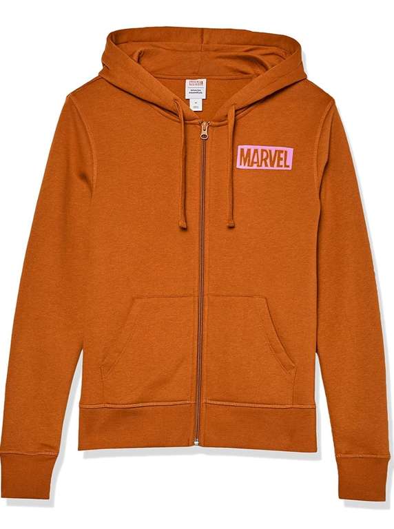 Amazon Essentials Women's French Terry Fleece Full-Zip Hoodie size S £6.45/L £4.79 Black Panther & size L £5.58 Marvel at Amazon