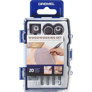 Dremel 681 Woodworking Set, Accessory Kit with 20 Rotary Tools - £9.99 @ Amazon