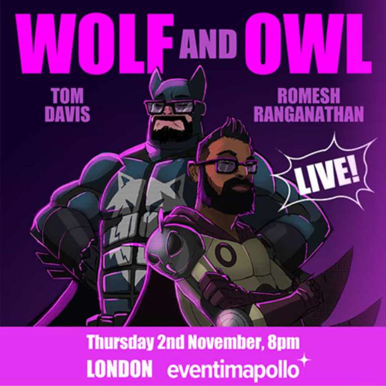2 Free ticket Wolf & Owl podcast list 2/11 Hammersmith Blue Light Tickets