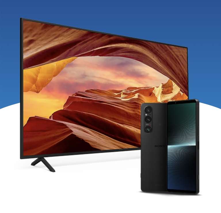 Claim a Free Sony 43” TV when you take out a Sony Xperia 1 V on O2 Refresh/£1260 + £32x3M/1GB Data=£1356/ £30+£54.25x36m/1GB Data=£1983