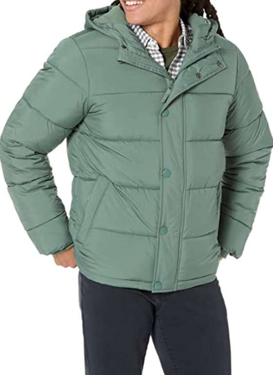 Amazon Essentials Men's Heavyweight Hooded Puffer Jacket, Large Size £17.06 @ Amazon
