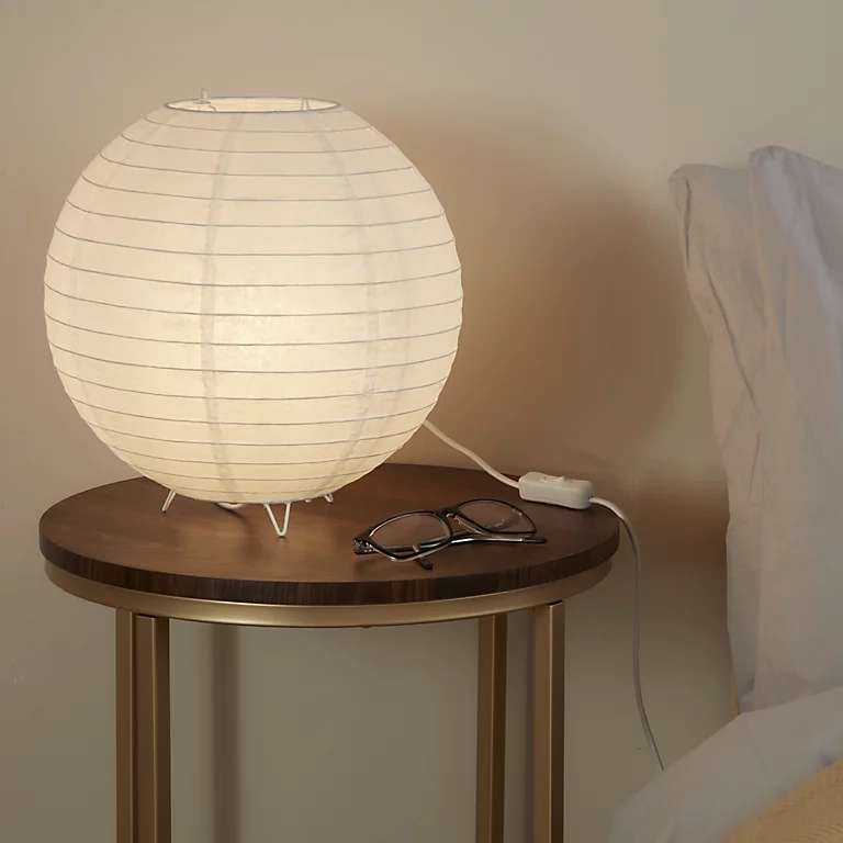 Table lamps reduced e.g. GoodHome Taynae White Table light (Free C&C)