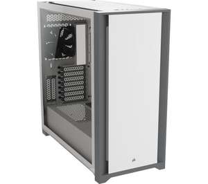 CORSAIR 5000D Tempered Glass ATX Mid-Tower PC Case, White - £94.99 delivered with code @ Currys