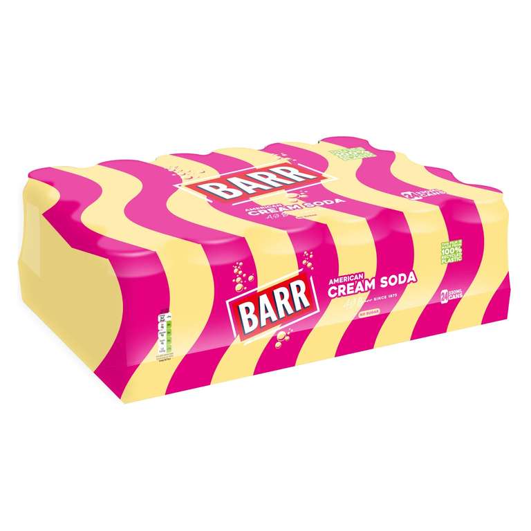 BARR American Cream Soda 24 x 300ml cans (Subscribe & Save = £6.65)