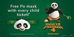 Kung Fu Panda 4 - Get a free Po mask with every child ticket (£1 online booking fee)