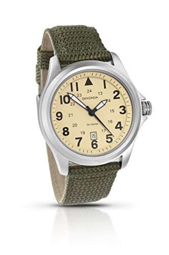 Sekonda 3341.27 Men's Aviator Quartz Watch 43mm 50M WR Mineral Crystal - £16.99 @ Amazon