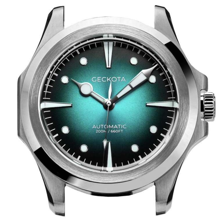 Geckota Sea Hunter Automatic Watch - Blue Sunburst (Nearly New) - £199 delivered @ WatchGecko