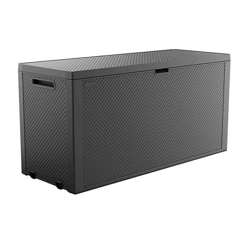 Keter Emily Garden storage box 277L, Grey + 2Yr Guarantee - £32 / £27 with B&Q Member Signup (Free Click & Collect) @ B&Q