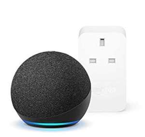 Echo Dot (4th generation) | Smart Bluetooth Speaker with Alexa + Amazon Smart Plug - £26.98 @ Amazon