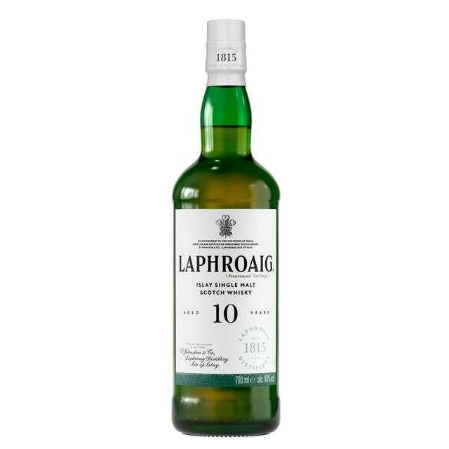Laphroaig 10 Year Old Islay Single Malt Scotch Whisky 70cl with Nectar Price