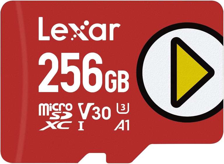 Lexar PLAY 256GB Micro SD Card, microSDXC UHS-I Card, Up To 150MB/s Read, TF Card Compatible-with Nintendo-Switch £18 @ Amazon
