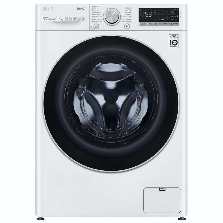 LG F4V710WTSA Washing Machine White 1400RPM 10.5KG £449 with code @ Sonic Direct