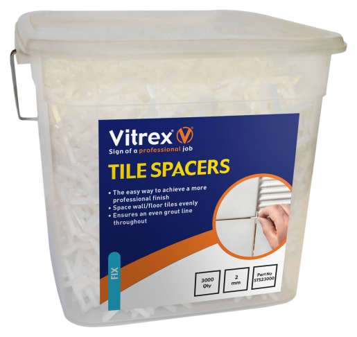 Vitrex Tile Spacers 2mm 3000 Pack C&C