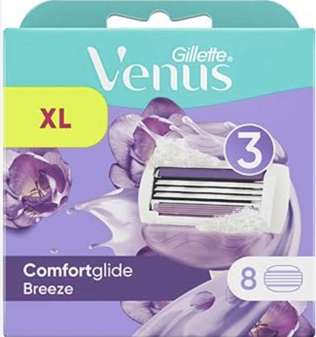 Gillette Venus Comfortglide Breeze 8 pack at Queensferry North Wales