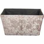 Crushed Velvet Fabric Tote Box - £2.50 (Limited stores, free click and collect only) @ Wilko