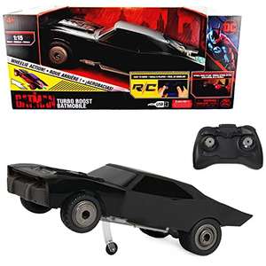 DC Comics, The Batman Turbo Boost Batmobile, Remote Control Car with Official Batman Movie Styling