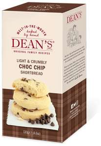 Dean's Choc Chip Shortbread Rounds 130g - Instore Tondu, Bridgend