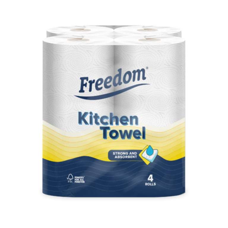 Kitchen Tissue Towel Rolls 6 Packs of 4 Rolls (24 Rolls). Sold & Dispatched by Alta Essentials