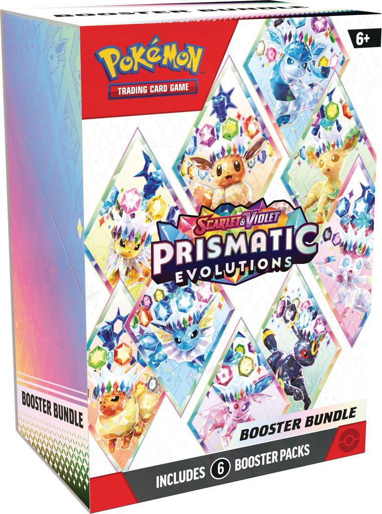 Pokémon TCG: Scarlet & Violet - Prismatic Evolutions Booster Bundle (6 Booster Packs) - Invite Only