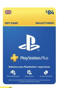PlayStation Store Gift Card £84 PS5/PS4 (PSN) - £70.41 Gold Member / £71.13 Silver Member