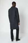 Men's Burton Wool Textured 3 Button Overcoat with code + free delivery