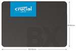 Crucial BX500 1TB 3D NAND SATA 2.5 Inch Internal SSD - Up to 540MB/s - CT1000BX500SSD1 / 2tb - £76.99