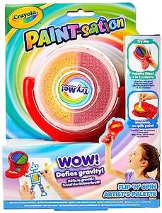 CRAYOLA Paint-sation: Flip 'n' Spin Artist's Palette | No-Spill Painting Kit | Ideal for Kids Aged 3+